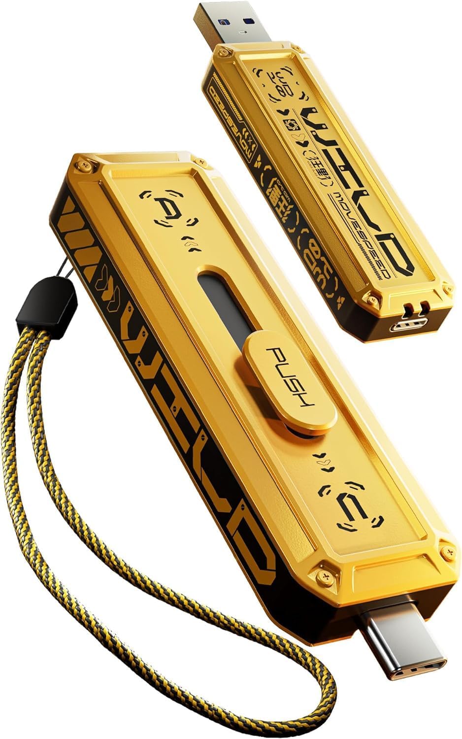 Movespeed - Clef USB 3.2 Gen 2 256Go 1090 MBs Type C + USB A